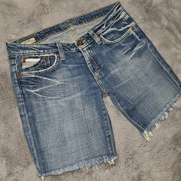 Big Star Women's Denim Shorts Cut Off Jeans in Classic Blue Size 29 - Picture 3 of 13